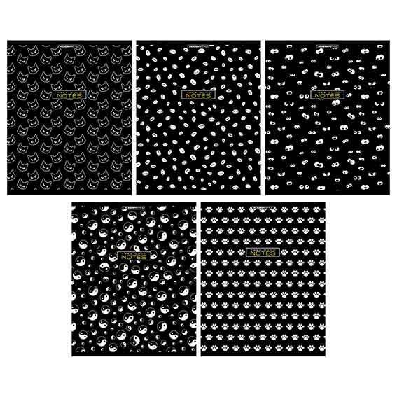 Тетрадь 48л кл Ч/б паттерн 14067/5 Полиграф Принт