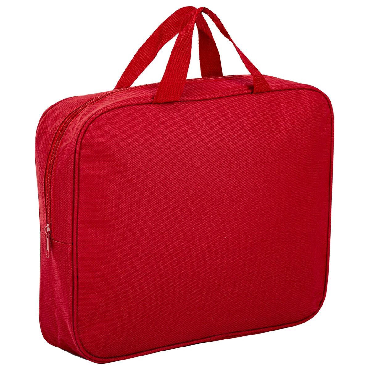 Папка Менеджера А4 текстильная на молнии с ручками красная 270739 Staff