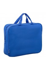 Папка Менеджера А4 текстильная на молнии с ручками синяя 270740 Staff