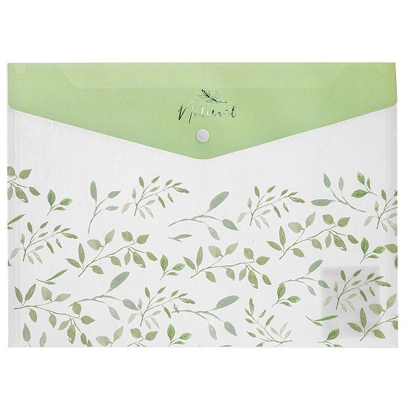 Папка на кнопке А4 Природа Листья (Natural Leaves) 33480 Хатбер