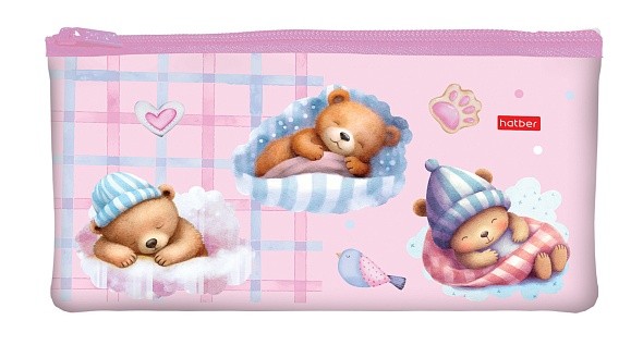 Пенал-косметичка Мишки-малышки 63196 Хатбер