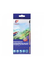 Набор карандашей 12цв акварельные + кисть Классика 32С 2090-08 Луч