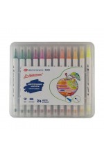 Набор маркеров 24цв двуст пласт пенал Я- художник! 323422603 ЗХК