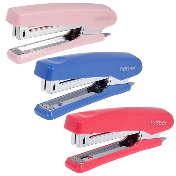 Степлер №10 до 16л пласт ассорти Gentle 85961 Хатбер