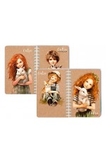 Записная книжка -перевертыш А6 80л кл спирДетки с любимцами С1226-56 Plano