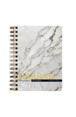 Записная книжка А6 60л кл спир Carrara 7-60-005/13 Bruno Visconti