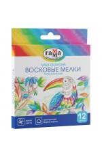 Мелки восковые 12цв трехгранные Классические 2131018_01_33 Гамма