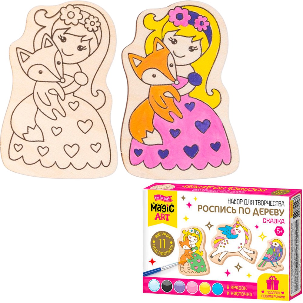 Роспись по дереву Сказка (фигурки) 05563 Дескор-во