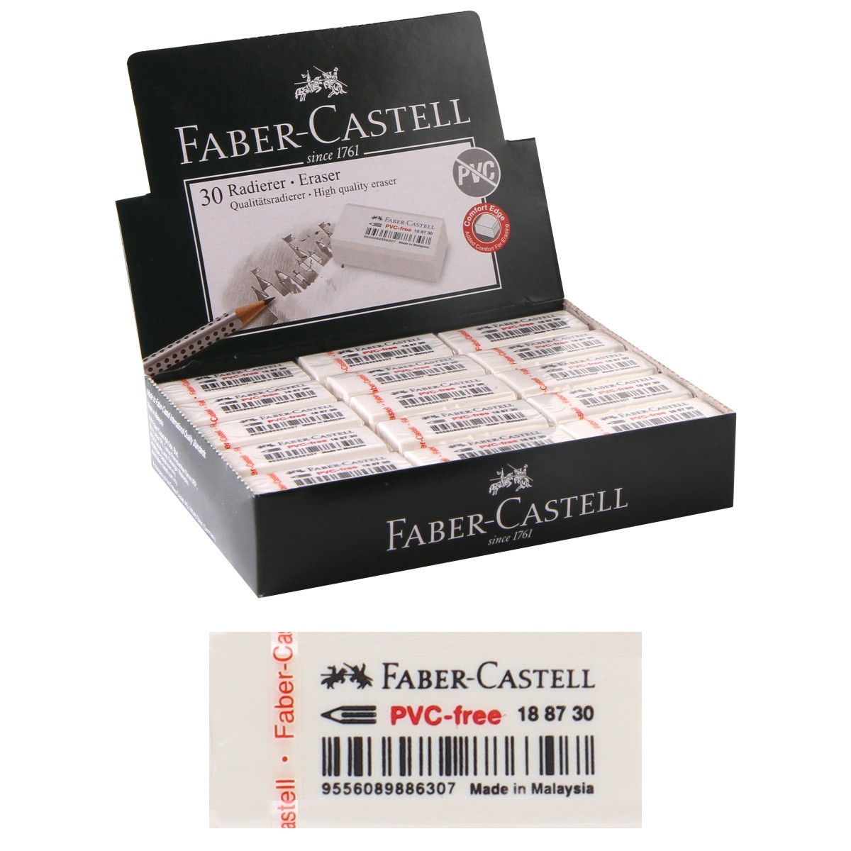 Ластик PVC-free 188730 Faber-Castell