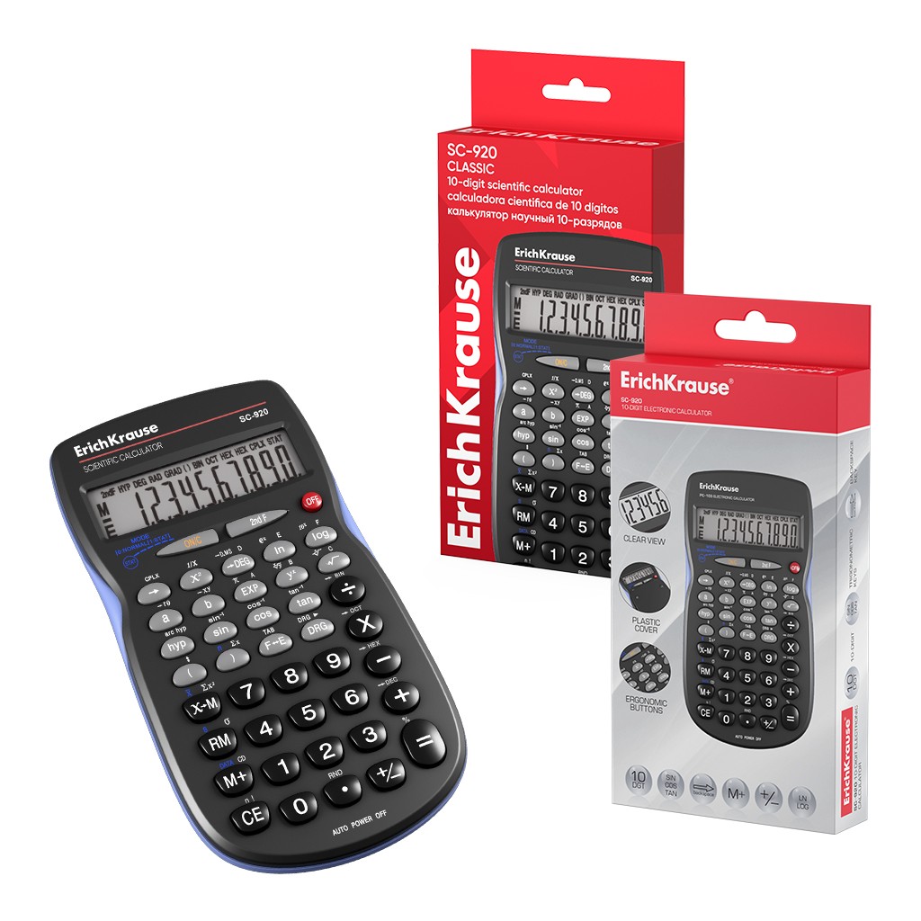 Калькулятор карман науч 10-разрSC-920 Classic 57522 Erich Krause