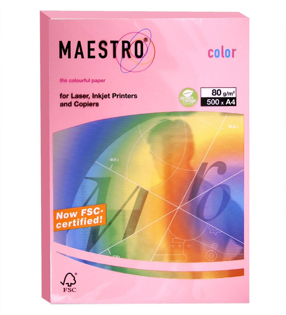 Бумага для оргтехники А4 100л 80г розовый неон 136331 NEOPI Maestro