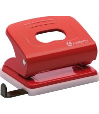 Дырокол 20л метал с лин красный Metallic PN0149-RD Lamark