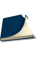 Записная книжка А5 160л нелин искусственная кожа синяя Salut FLEX 01100-BL Lamark