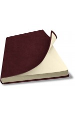 Записная книжка А5 160л нелин искусственная кожа бордов Salut FLEX 01102-BR Lamark