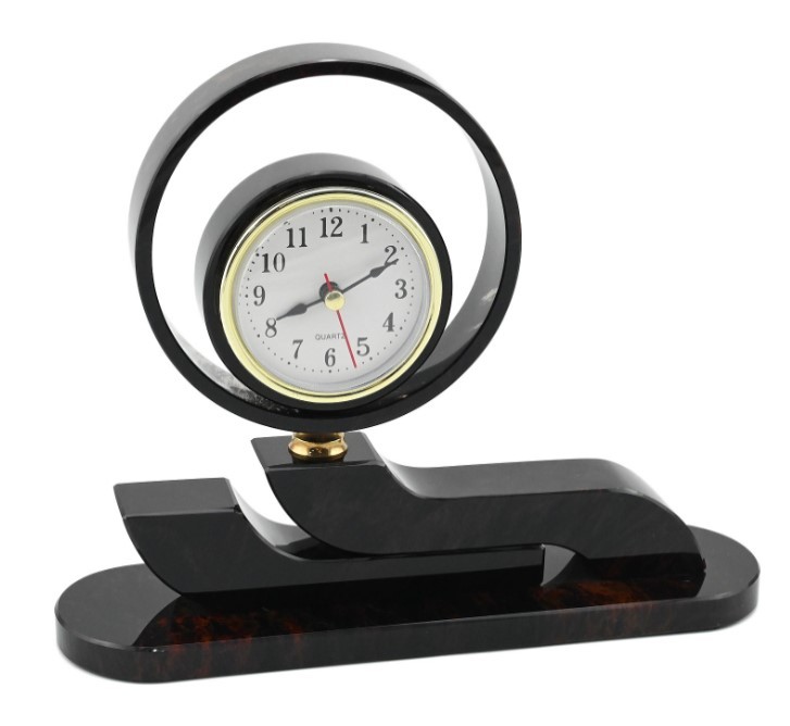 Часы из обсидиана Кольцо 220*60*180мм 1450470