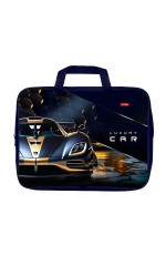 Папка А4 текстильная на молнии с ручками Роскошный автомобиль (Luxury Car) 32105 Хатбер