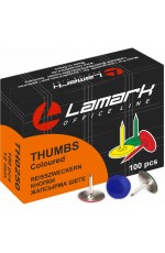 Кнопки -гвоздики 12мм цветн 100шт TH0250 Lamark