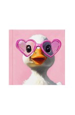 Записная книжка 105*105 48л кл твобл Утенок в очках 71921 Феникс