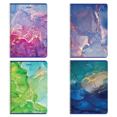 Тетрадь А4 96л кл спирМрамор 404063 Brauberg