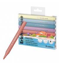 Набор маркеров акрил 8цв Art Spirit Pastel 61841 Erich Krause