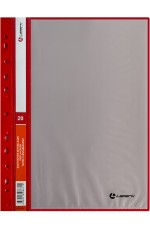 Папка 20 вкладышей А4 красная DB0233-RD Lamark