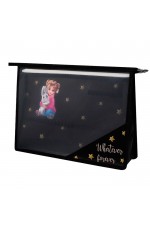 Папка д/дев А4 пластиковая на молнии Девочка и зайка 69287/12 Феникс