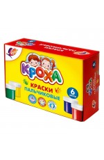 Краска пальчиковые 6цв*40мл Кроха 24С 1508-08 Луч