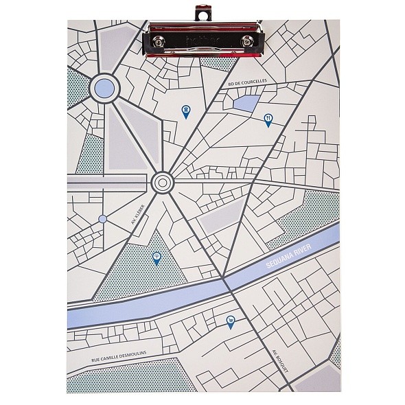 Папка-планшет А4 ламинированная Карты (Maps) 075733 Хатбер
