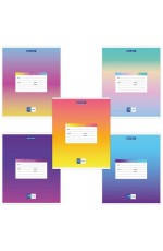 Тетрадь 24л лин Градиент 403587 Brauberg