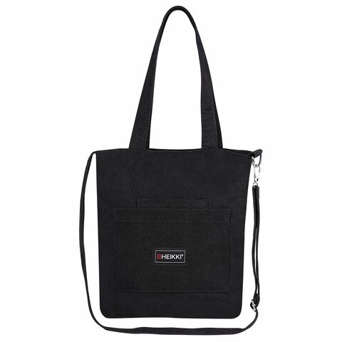 Сумка -шоппер вельвет черн 272437 Heikki