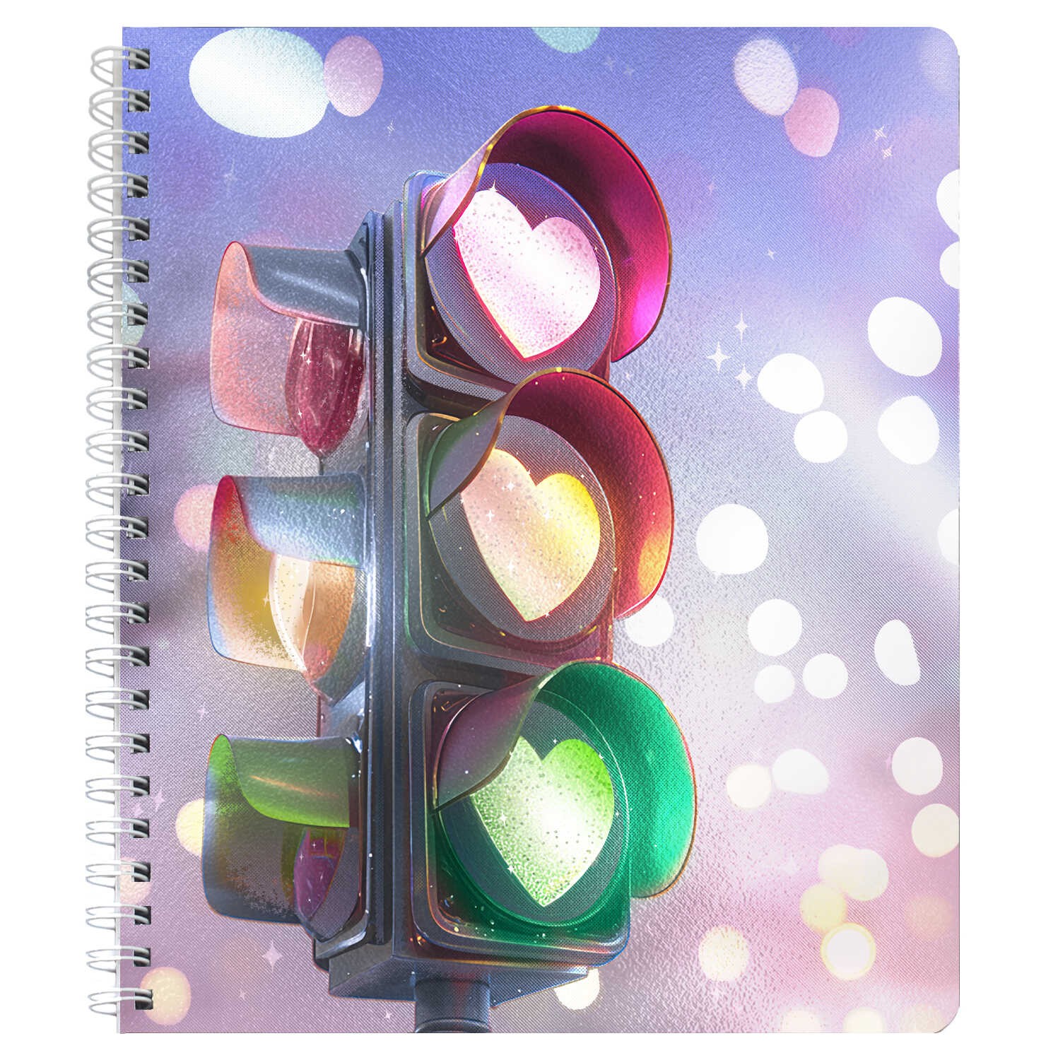 Тетрадь 80л кл на спир Светофор любви 68515 Феникс +