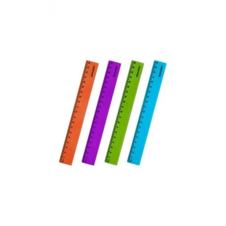 Линейка 20см пластиковая Neon 210773 Brauberg