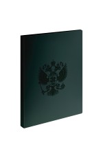 Папка 40 вкладышей А4 21мм изумруд Герб 32165 Стамм