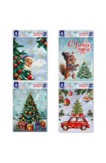 Наклейки на окно 30*38см Ассорти 592579 Золотая сказка