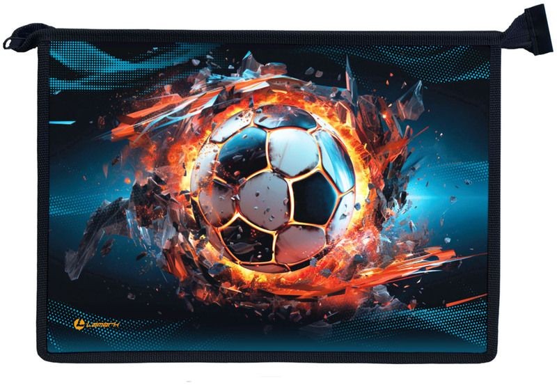 Папка д/труда А4 на молнии Крутой футбол 0051-01 Lamark