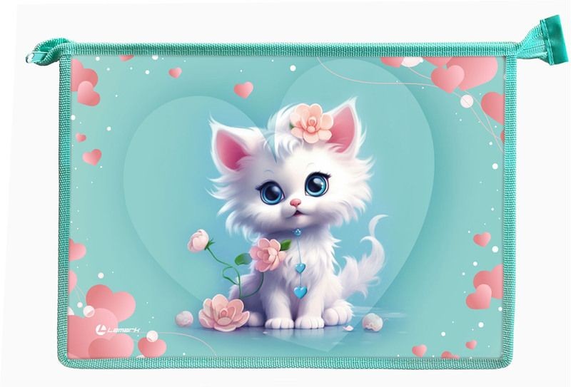 Папка д/труда А4 на молнии Лапочки 0051-05 Lamark