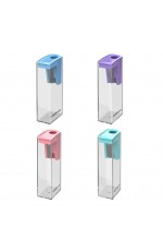 Точилка 1 отверстие с контейнером ассорти City Pastel 61275 Erich Krause