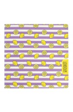 Записная книжка 170*170мм 40л кл мягкобл Лимоны 66161 Феникс