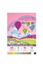 Фоамиран А4 10л 10цв Пастельные оттенки 65995 Феникс