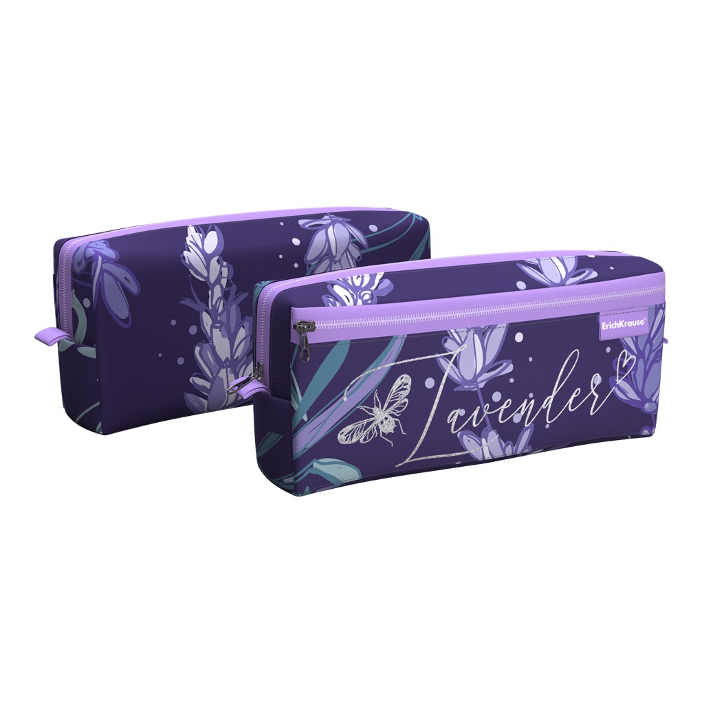 Пенал-косметичка 2отд Lavender 56970 Erich Krause