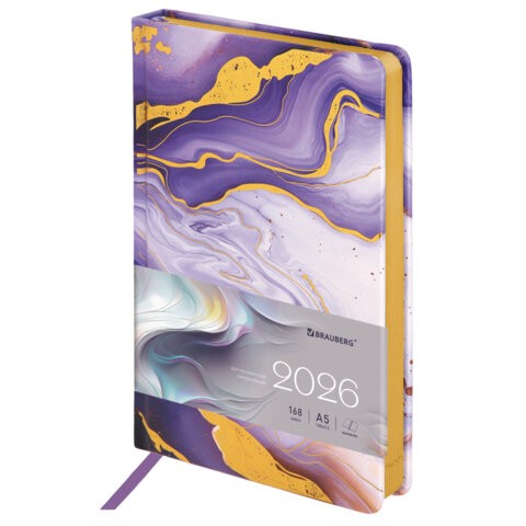 Ежедневник дат 2026 г А5 исккожа твобл Vista Texture 117453 Brauberg Ежедневник дат 2026 г А5 исккожа твобл Vista Texture 117453 Brauberg