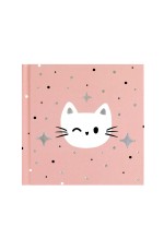 Записная книжка 105*105 48л точка твердая обложка Кот и звезды 70122 Феникс