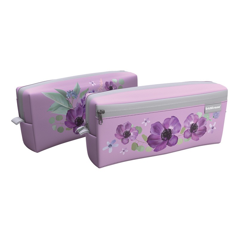 Пенал-косметичка 2отд Pastel Bloom (Lilac) 61947 Erich Krause