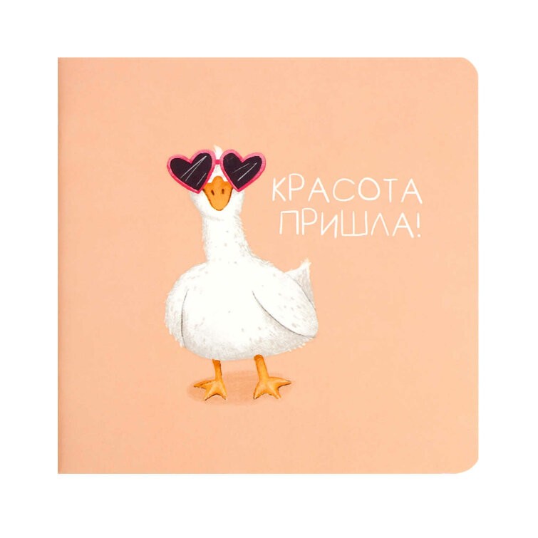 Записная книжка 130*130 32л кл/точка Гусыня-красотуля 71173 Феникс