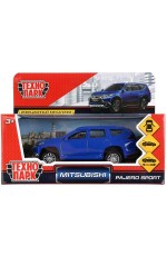Модель мет Mitsubishi Pajero Sport 12см инерц синий в кор Технопарк