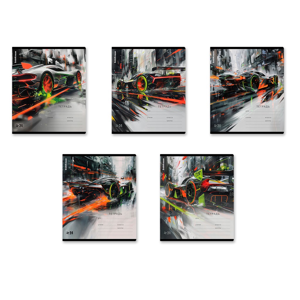 Тетрадь 24л лин Adrenaline Speed 63276 Полиграфика