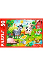 Пазл 50 эл Моя ферма №3 УК50-5657 Рыжий кот