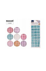 Стразы - наклейки акрил 8 видов М-8665 Mazari Creative