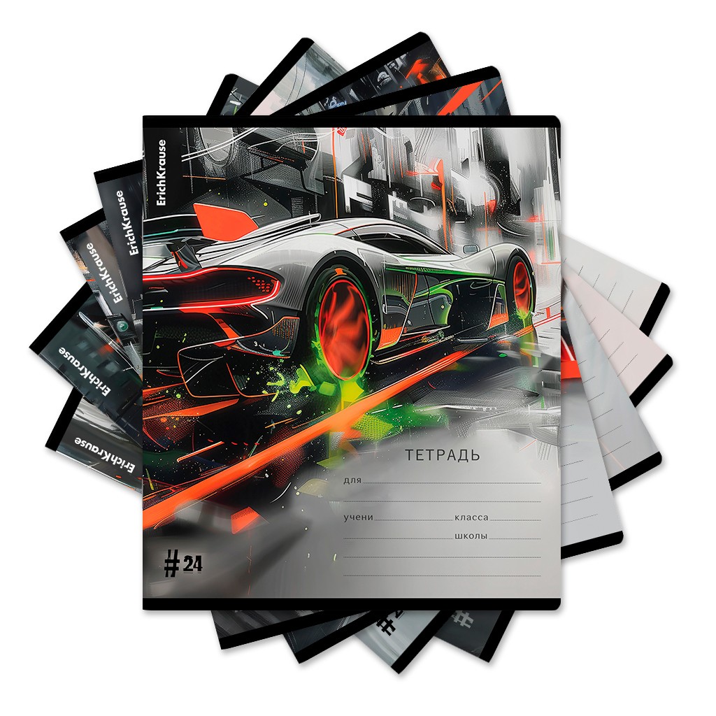 Тетрадь 24л кл Adrenaline Speed 60633 Полиграфика