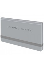 Еженедельник недат карм твобл на рез сер Minimal 116311 Brauberg